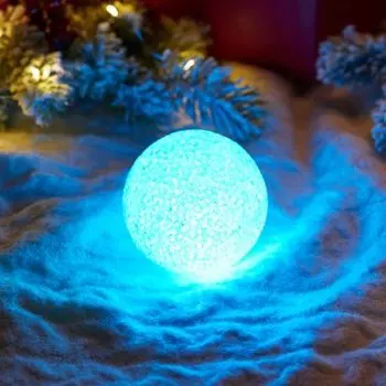 Фигура светодиодная Neon-Night Снежок, высота: 8 см, батарейки в комплекте, цвет подсветки: RGB, питание: 3xLR44, пластик (513-011)