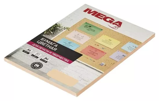 Бумага цветная Promega Jet (А4,80г,персик пастель) пачка 50л