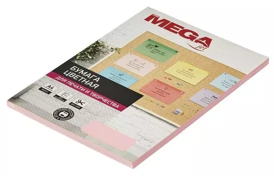 Бумага цветная Promega Jet (А4,80г,розовая пастель) пачка 50л.