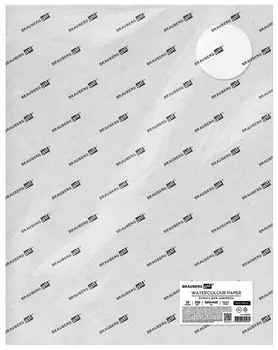 Бумага для акварели 300 г/м2 360x460 мм мелкое зерно, 10 листов, Brauberg ART Premiere, 113227