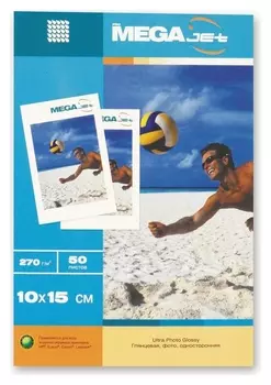 Бумага для цв.струй.печ. Promega Jet (10х15, 270г, глянцевая) пачка 50л