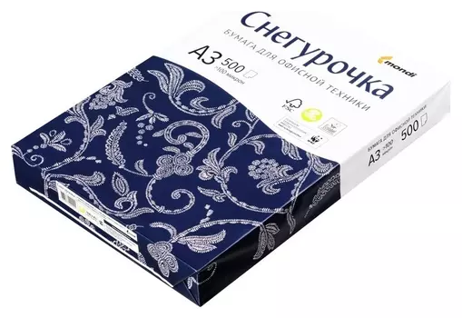Бумага снегурочка (А3, марка С, 80 г/кв.м, 500 л)