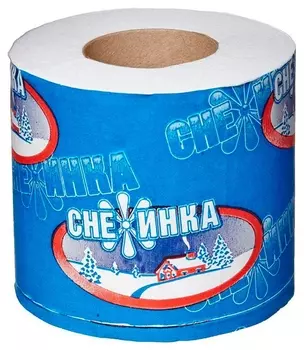Бумага туалетная снежинкасо втулкой, 25 м