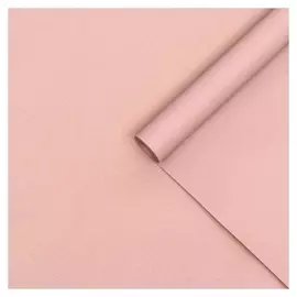 Бумага упаковочная крафт, двухсторонняя, розовая, 0,6 х 10 м