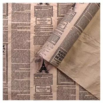 Бумага эколюкс «Газета», 0,7 х 5 м