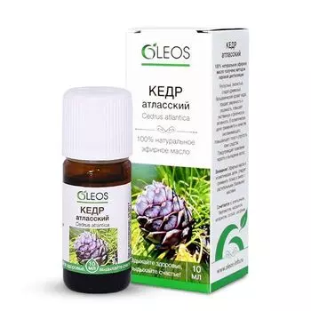 Масло эфирное Oleos (Олеос) Кедр 10 мл