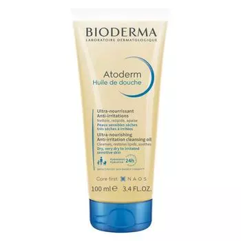 Масло для душа для сухой и атопичной кожи лица и тела Atoderm Bioderma/Биодерма 100мл