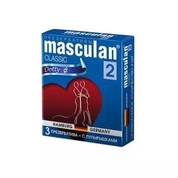 Маскулан презервативы masculan 2 classic №3 с пупырышками
