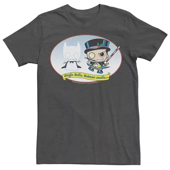 Мужская футболка DC Comics The Penguin Jingle Bells Batman Smells Christmas Tee Licensed Character