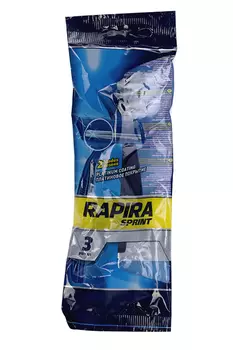 Бритвенные станки одноразовые Rapira Sprint, 2 лезвия, 3 шт