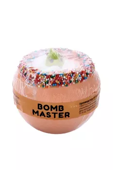 Бомбочка Bomb Master д/ванн Зоопарк ассорти бурлящий шар/гейзер с игрушкой оранжевый, 290 г