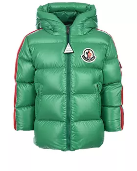 Куртка-пуховик изумрудного цвета Moncler детская