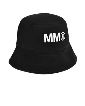 Панама с лого, черная MM6 Maison Margiela