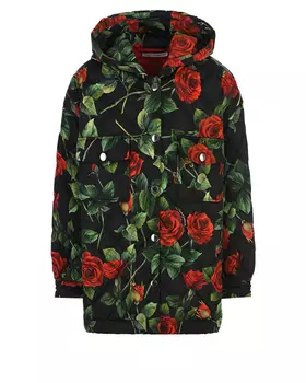 Куртка с принтом "розы" Dolce&amp;Gabbana детская