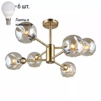 Люстра потолочная с лампочками Omnilux OML-93307-06+Lamps