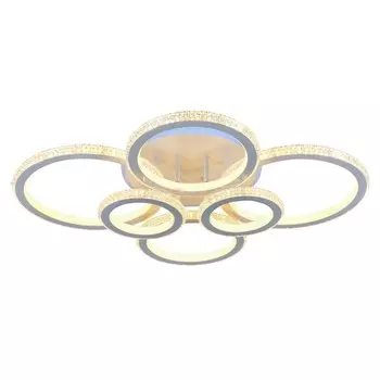 Люстра потолочная светодиодная с пультом ДУ Profit Light 8017/6 WHT 300W+8W RGB