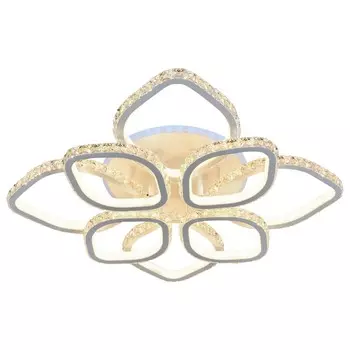 Люстра потолочная светодиодная с пультом ДУ Profit Light 8022/4+4 WHT 352W+10W RGB
