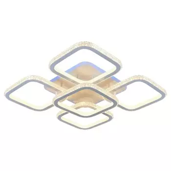 Люстра потолочная светодиодная с пультом ДУ Profit Light 8023/4+1 WHT 300W+10W RGB