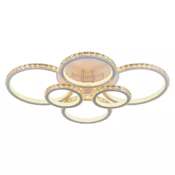 Люстра потолочная светодиодная с пультом ДУ Profit Light 8052/6 WHT 312W+8W RGB