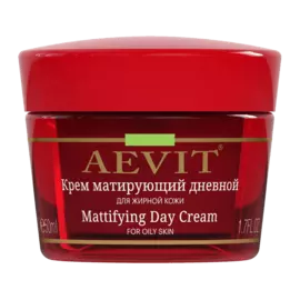Крем Матирующий дневной для жирной кожи, AEVIT, 50 мл, Librederm