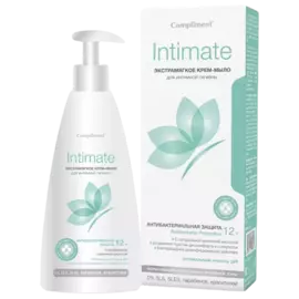 Крем-мыло экстрамягкое для интимной гигиены Intimate, 250 мл, Compliment