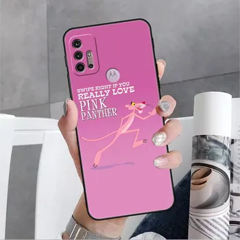 Чехол с рисунком «Розовая пантера» для Motorola G30 G60 Edge 20 Lite G22 G9 Play G8 Plus One Fusion G50 G200 G82 G72 G71 G31, чехол для телефона Moto One Fusion Plus