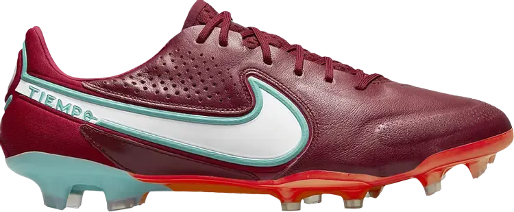 Бутсы Nike Tiempo Legend 9 Elite FG Team Red Mystic Hibiscus, красный