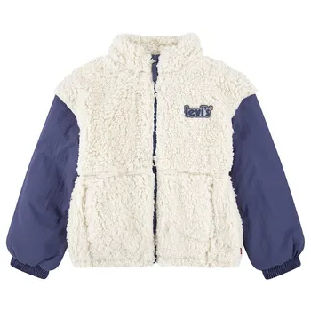Куртка Levis Boxy Fit Sherpa Teen, бежевый