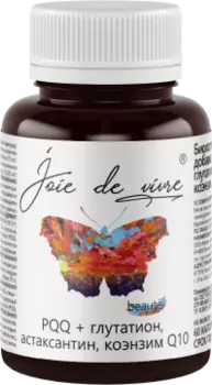 Joie de vivre, Антиоксидантный комплекс PQQ + коэнзим Q10, астаксантин, глутатион, капсулы, 60 шт.