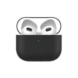 Чехол Deppa для футляра наушников Apple AirPods (3-го поколения), силикон, черный