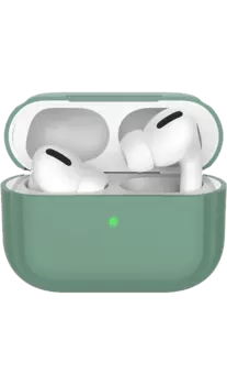 Чехол Deppa для футляра наушников Apple AirPods Pro, силикон, зеленый