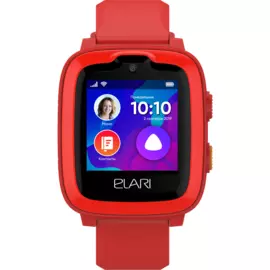 Часы-телефон ELARI детские KidPhone 4G с Алисой и GPS, красные