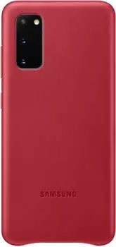 Чехол-крышка Samsung EF-VG980LREGRU для Galaxy S20, кожа, красный