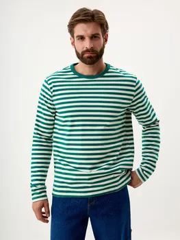 Лонгслив REGULAR FIT в полоску