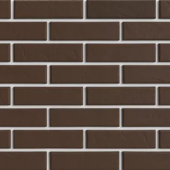 Клинкерная плитка для фасада BestPoint Classic Terra (32 шт.= 0,5 кв.м) коричневая 245х65х8,5 мм