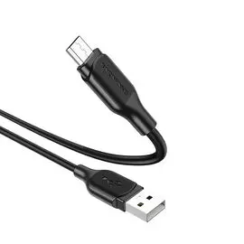 Кабель USB-USB Type-C, 3A 1м, черный Borofone Delightful BX56 (6931474750969)
