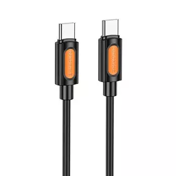 Кабель USB Type-C-USB Type-C, 3А, 60 Вт, 1 м, черный, Borofone BX114