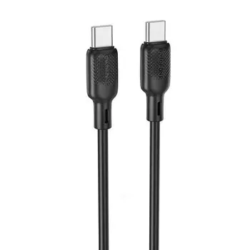 Кабель USB Type-C-USB Type-C, 3А, 60 Вт, 2 м, черный, Borofone BX113 Lenny