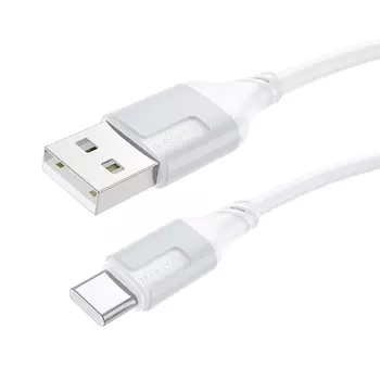 Кабель USB-USB Type-C, 3А, 1 м, белый, Borofone Creator BX101