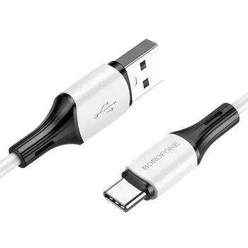 Кабель USB-USB Type-C, 3А, 1 м, белый, Borofone BX79 (6974443384796)