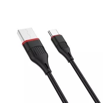 Кабель USB-USB Type-C, 3A, 1м, черный Borofone (BX17 Enjoy)