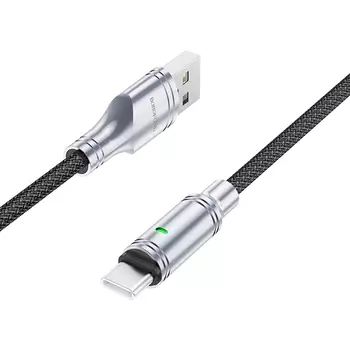 Кабель USB-USB Type-C, быстрая зарядка, 3А, 1.2 м, черный, Borofone BU40