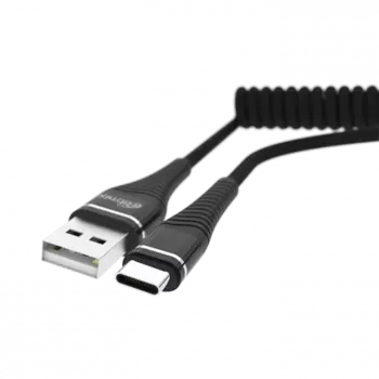 Кабель USB-USB Type-C, Ritmix, 1м, черный (RCC-434 Black Spring)