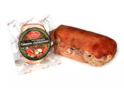 Свинина ароматная к/в в/уп продукт мясной из свинины царь мясо