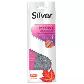 Стельки Silver осень-зима с войлоком