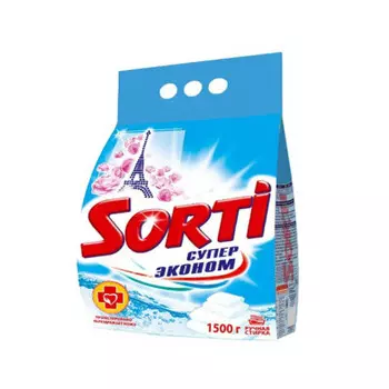 Стиральный порошок Sorti 1,5кг супер эконом п/п