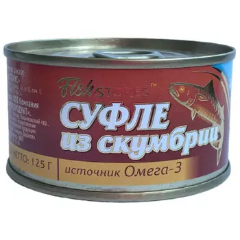 Суфле из скумбрии 125 г ж/б