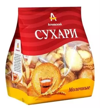 Сухари молочные 250 г агеевский кки