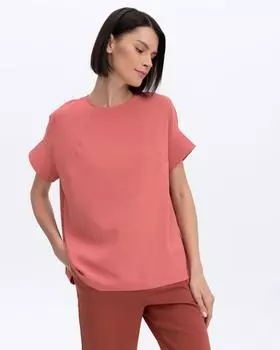 Блузка, р. 54, цвет пыльная роза