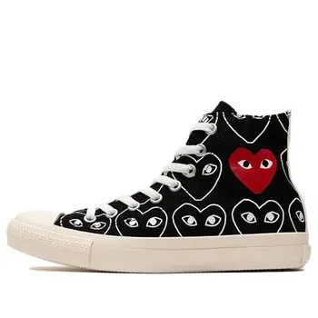 Кроссовки cdg x chuck taylor all starmulti-heart 'black white' Converse, черный